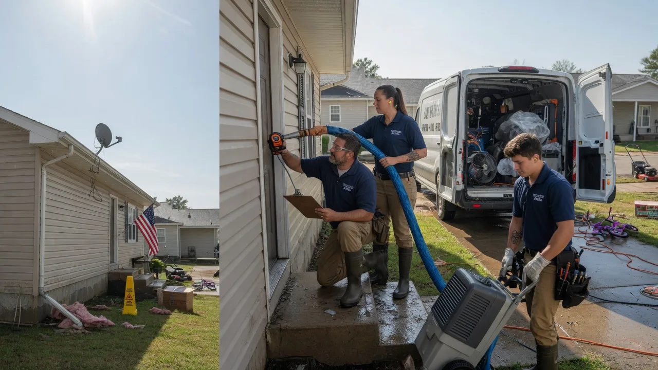 Ceiling Water Damage Restoration in Bridgewater, SD near me
